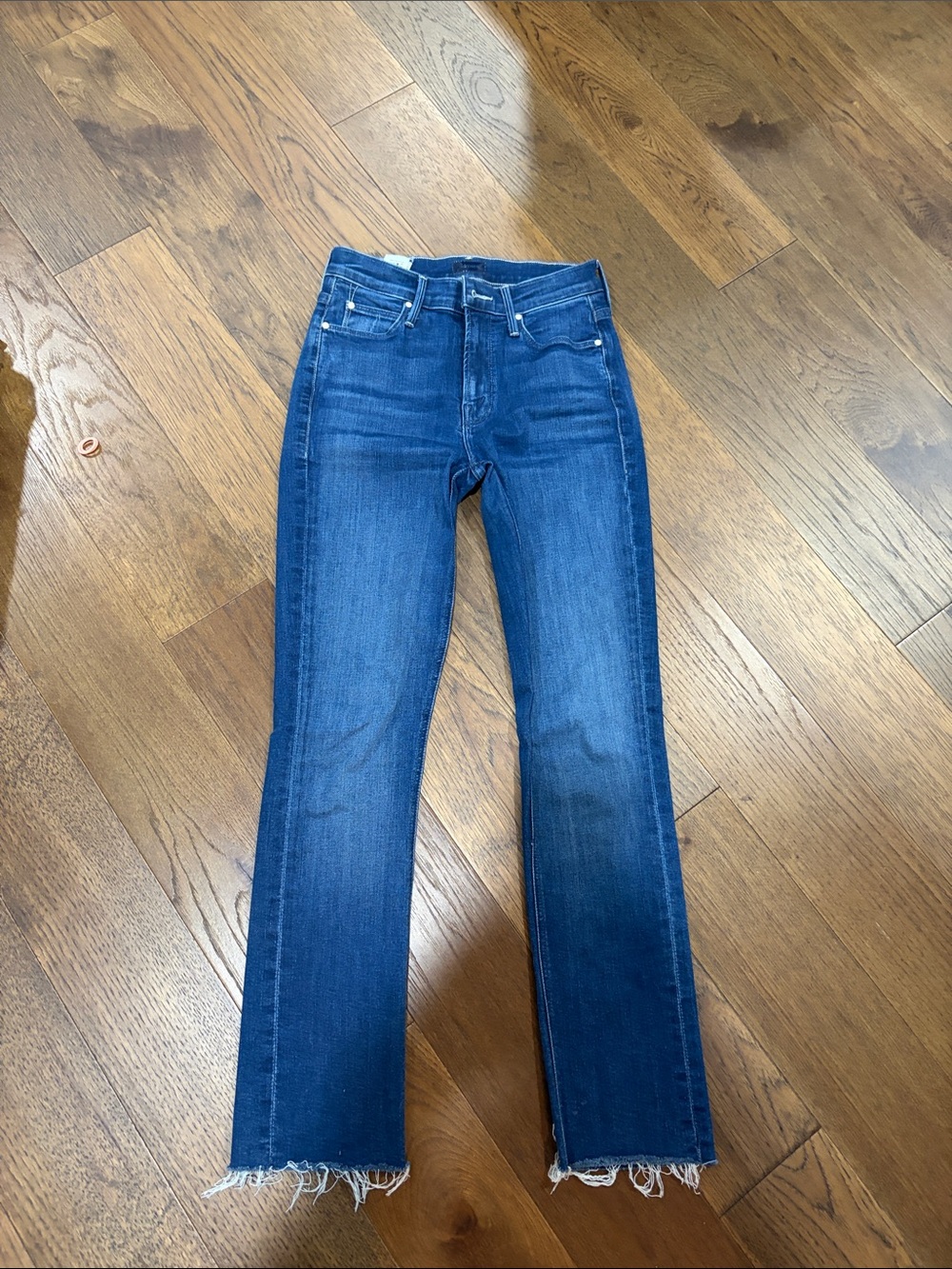 Ag Adriano Goldschmied Dark Blue Straight Leg Jeans